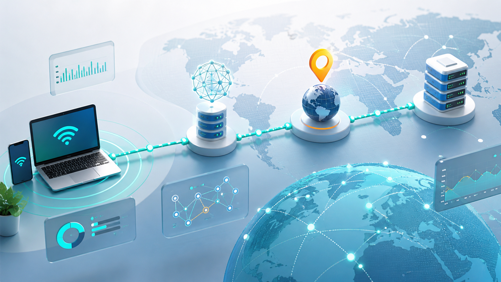代理 DNS 泄漏检查与出口 IP 一致性排查示意图